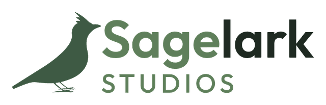 Sagelark Studios logo for light backgrounds